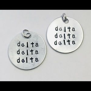 2 Delta Delta Delta tridelta sorority charms